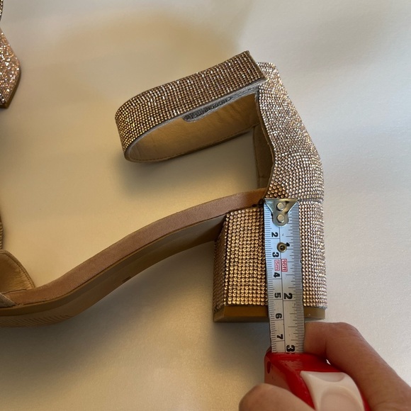 WISHBONE
Adriana Heel Sandals Rose Gold, Crystals, Elegant, Festive, Size 10 - Picture 14 of 14